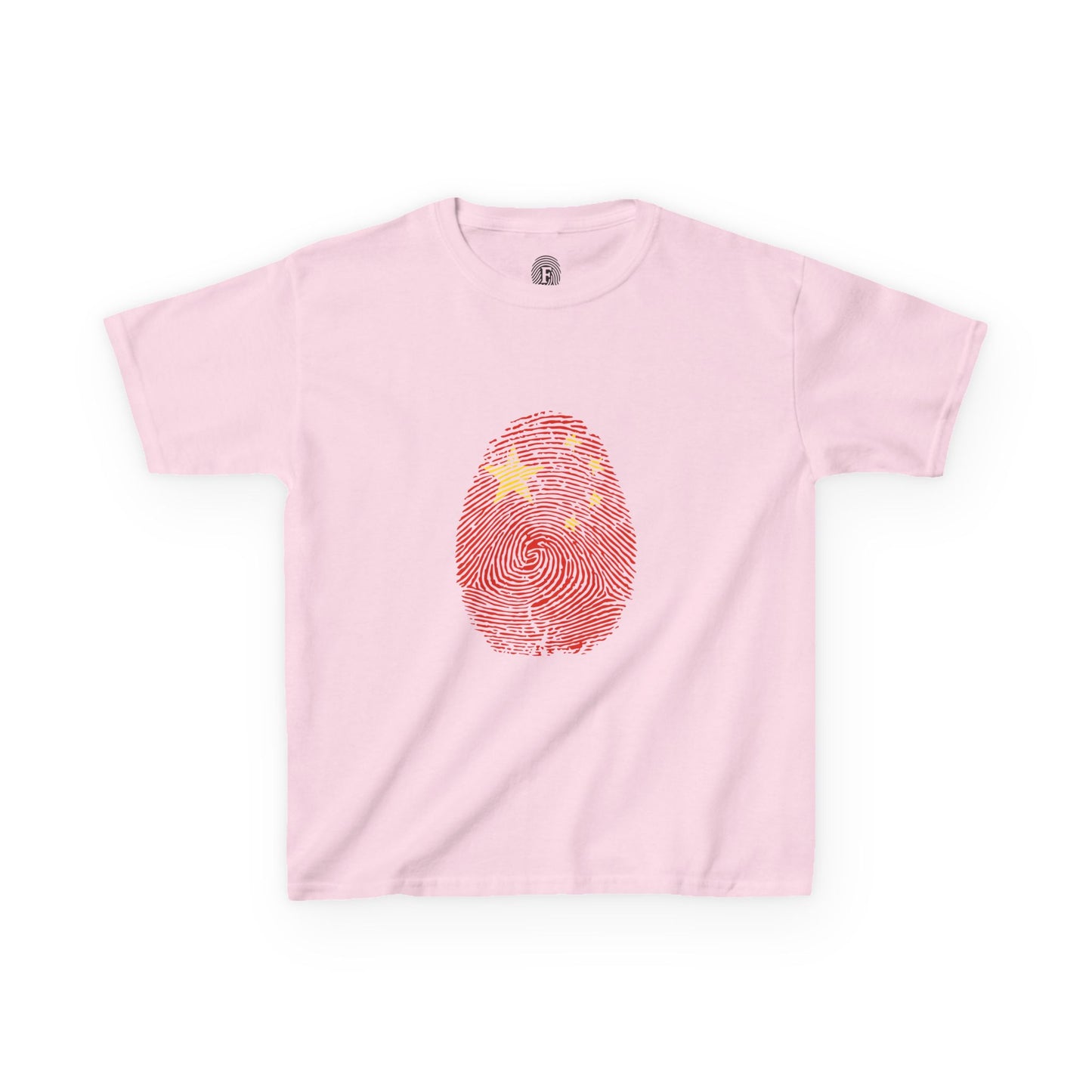 CHINA Fingerprint flag Soccer World Cup Fan T-Shirt (KIDS - UNISEX)