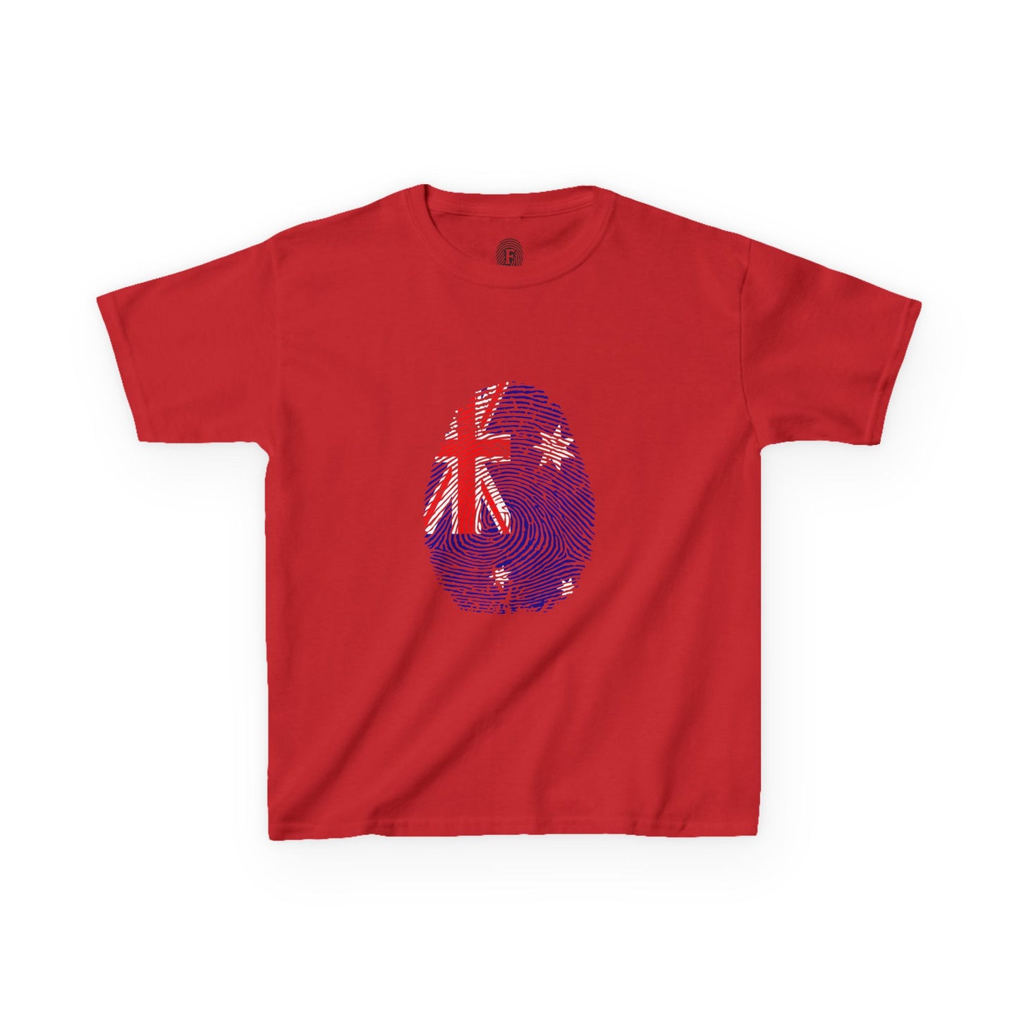 AUSTRALIA Fingerprint flag Soccer World Cup Fan T-Shirt (KIDS - UNISEX)