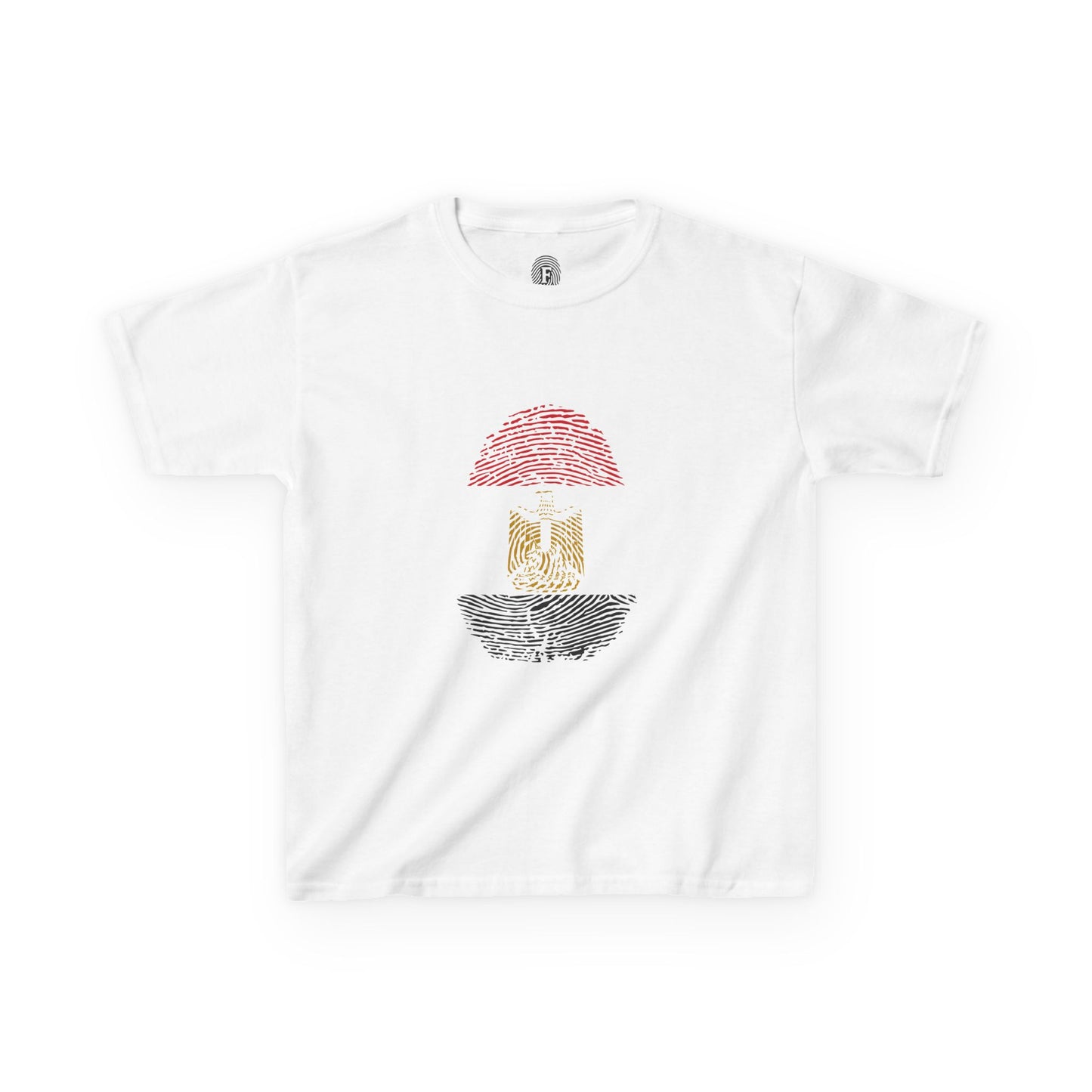 EGYPT Fingerprint flag Soccer World Cup Fan T-Shirt (KIDS - UNISEX)