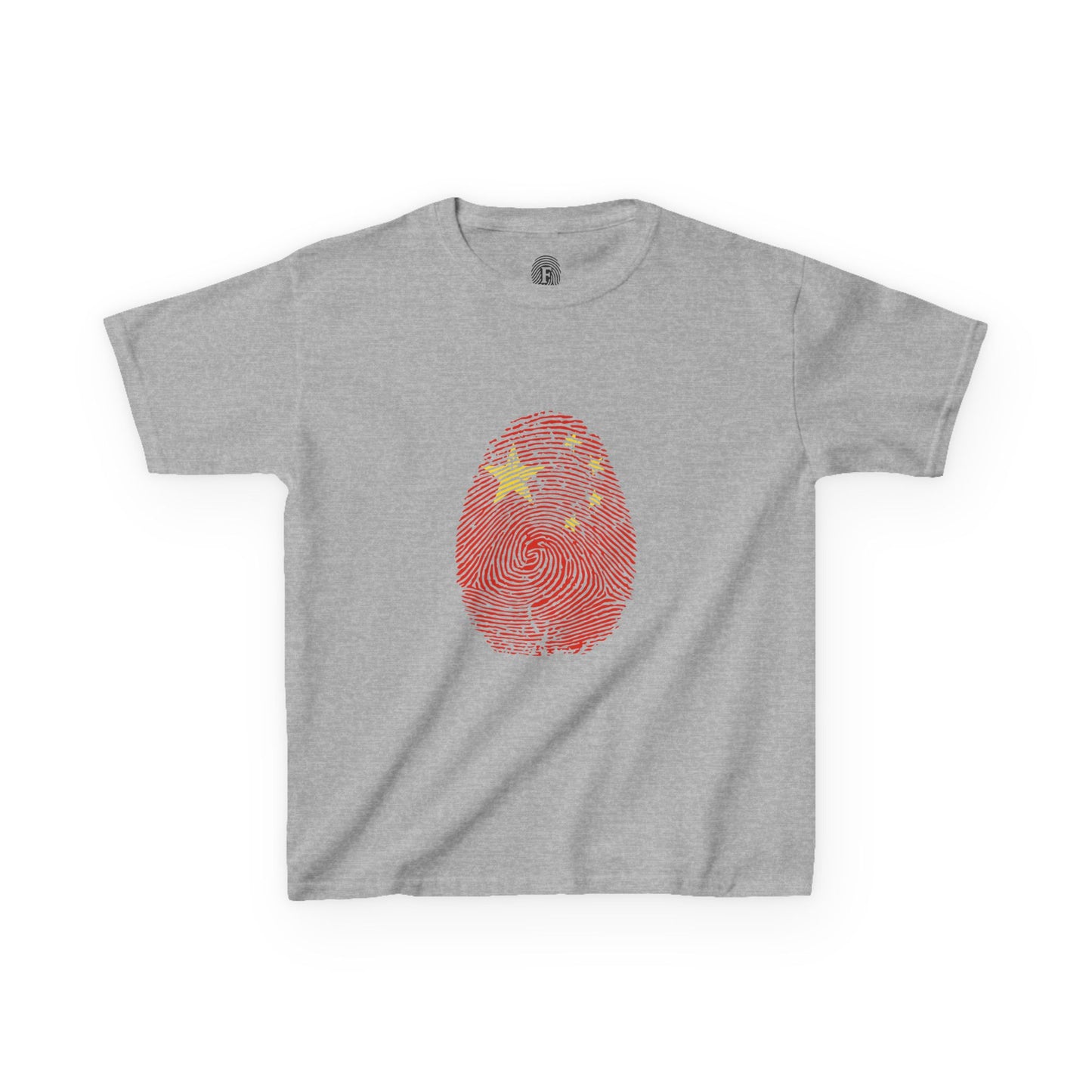 CHINA Fingerprint flag Soccer World Cup Fan T-Shirt (KIDS - UNISEX)