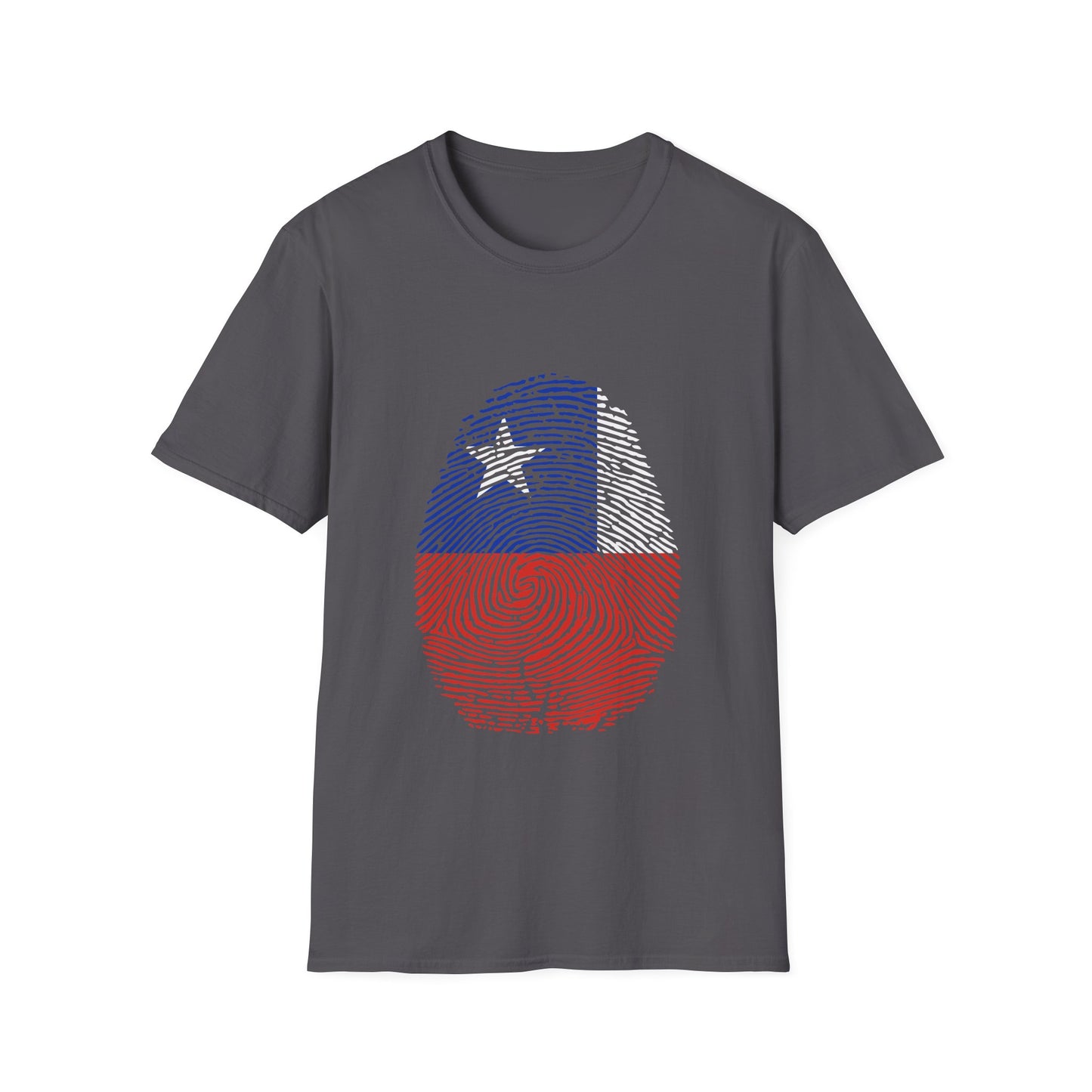 CHILE Fingerprint flag Soccer World Cup Fan T-Shirt (WOMEN)