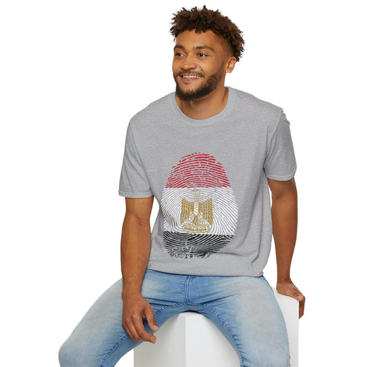 EGYPT Fingerprint flag Soccer World Cup Fan T-Shirt (MEN)