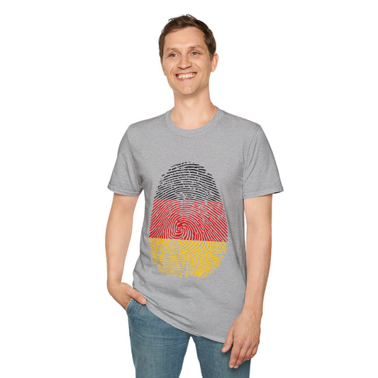 GERMANY Fingerprint flag Soccer World Cup Fan T-Shirt (MEN)