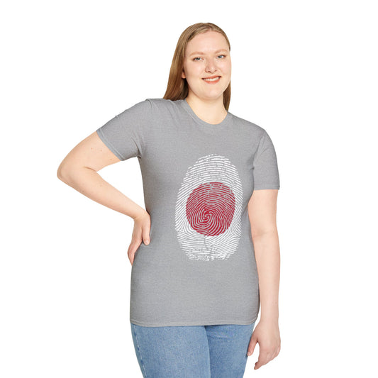 JAPAN Fingerprint flag Soccer World Cup Fan T-Shirt (WOMEN)