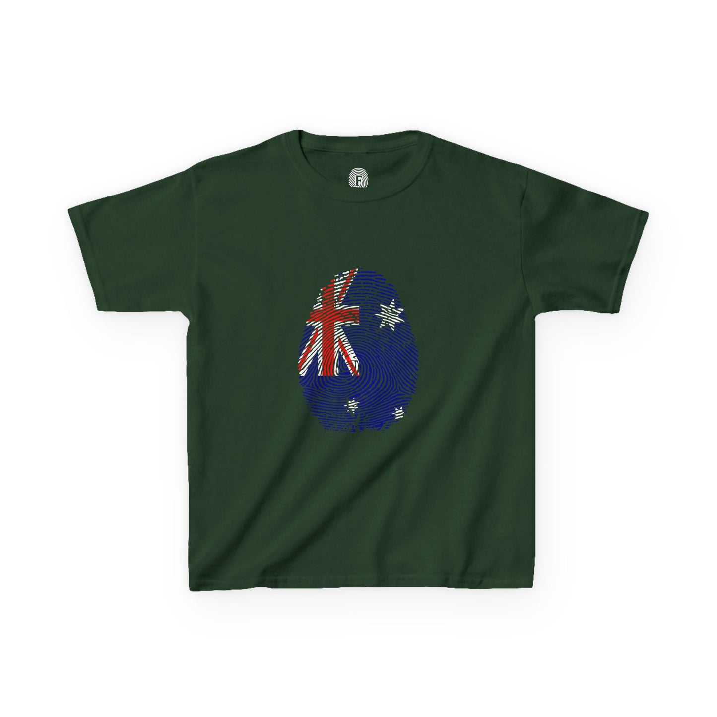 AUSTRALIA Fingerprint flag Soccer World Cup Fan T-Shirt (KIDS - UNISEX)