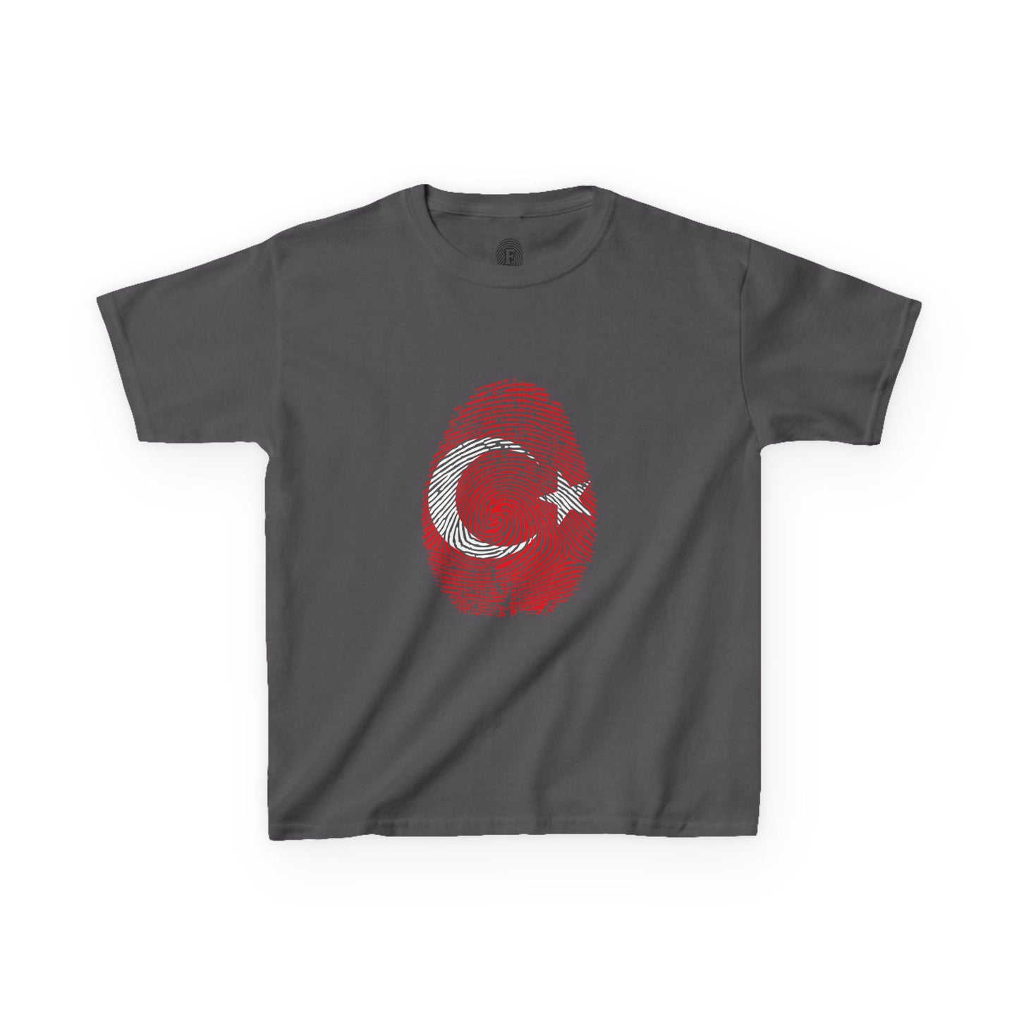 TURKIYE Fingerprint flag Soccer World Cup Fan T-Shirt (KIDS - UNISEX)