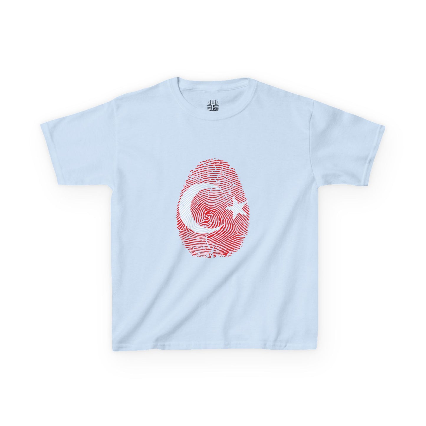 TURKIYE Fingerprint flag Soccer World Cup Fan T-Shirt (KIDS - UNISEX)