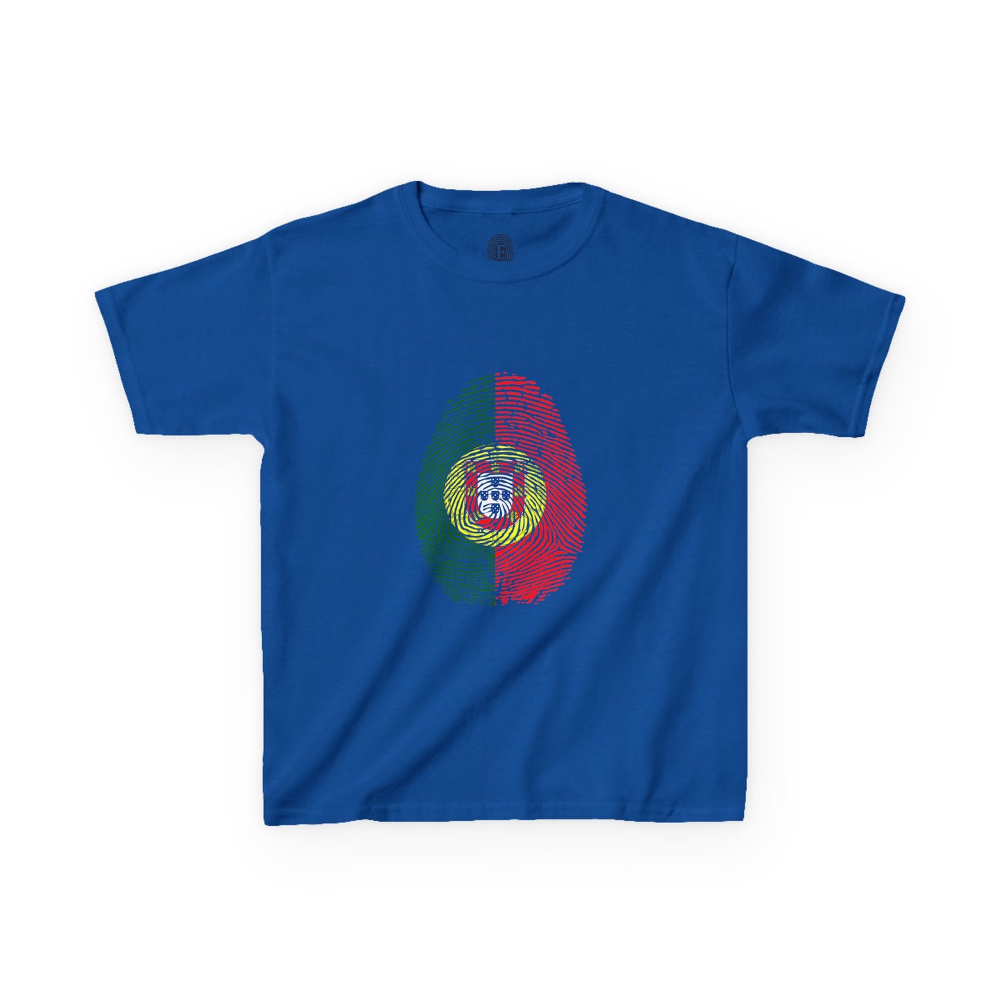 PORTUGAL Fingerprint flag Soccer World Cup Fan T-Shirt (KIDS - UNISEX)