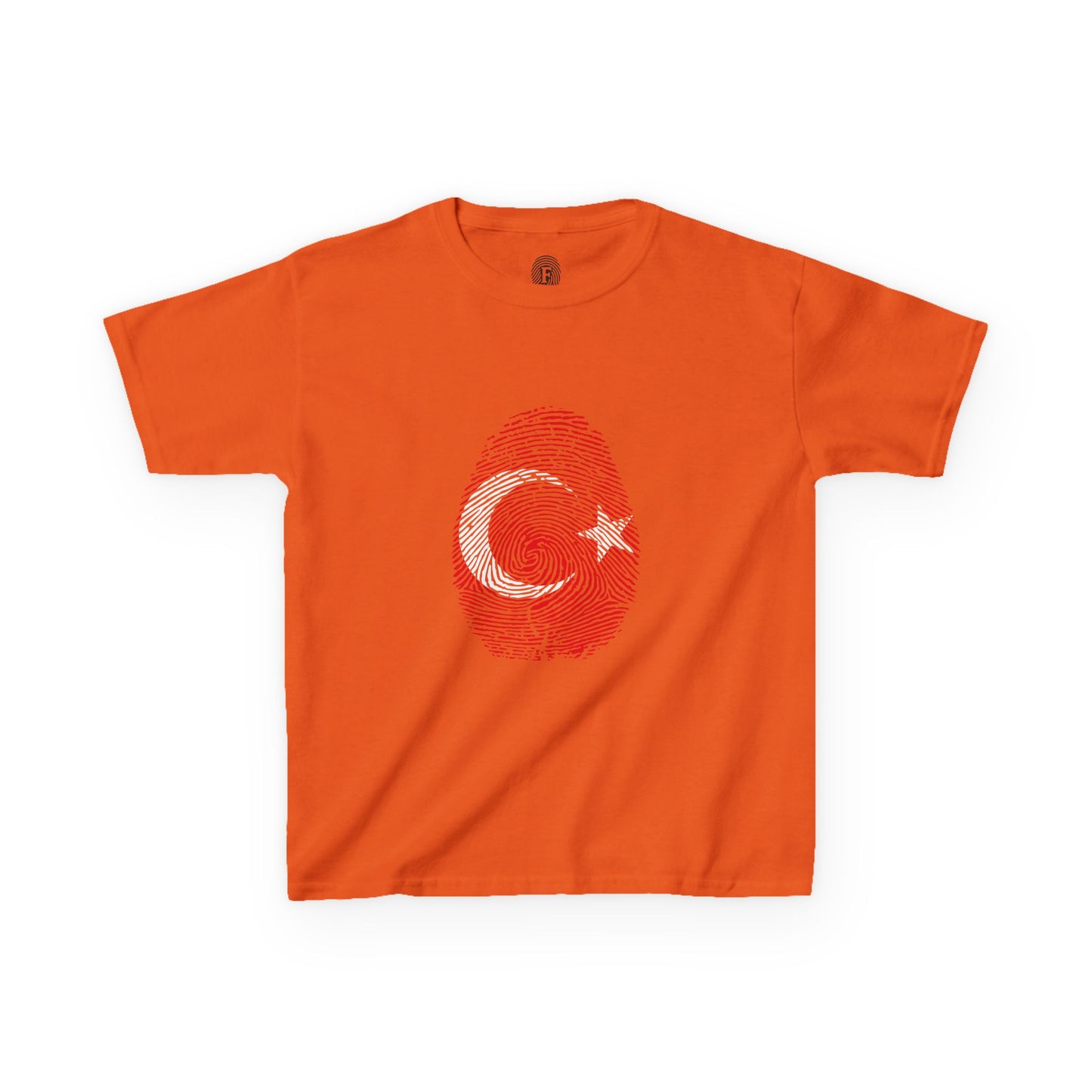 TURKIYE Fingerprint flag Soccer World Cup Fan T-Shirt (KIDS - UNISEX)