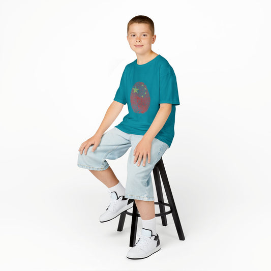CHINA Fingerprint flag Soccer World Cup Fan T-Shirt (KIDS - UNISEX)