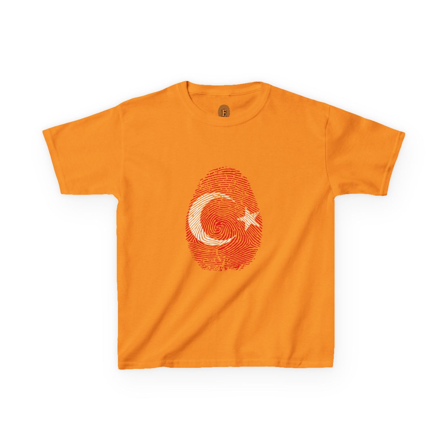 TURKIYE Fingerprint flag Soccer World Cup Fan T-Shirt (KIDS - UNISEX)