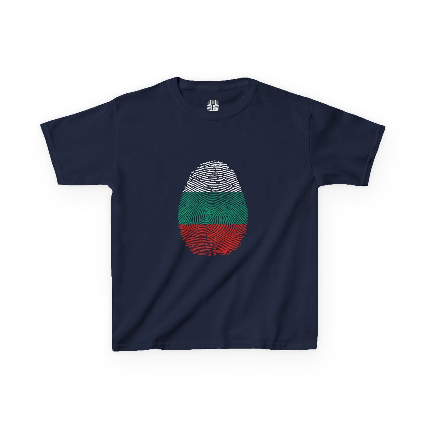 BULGARIA Fingerprint flag Soccer World Cup Fan T-Shirt (KIDS - UNISEX)