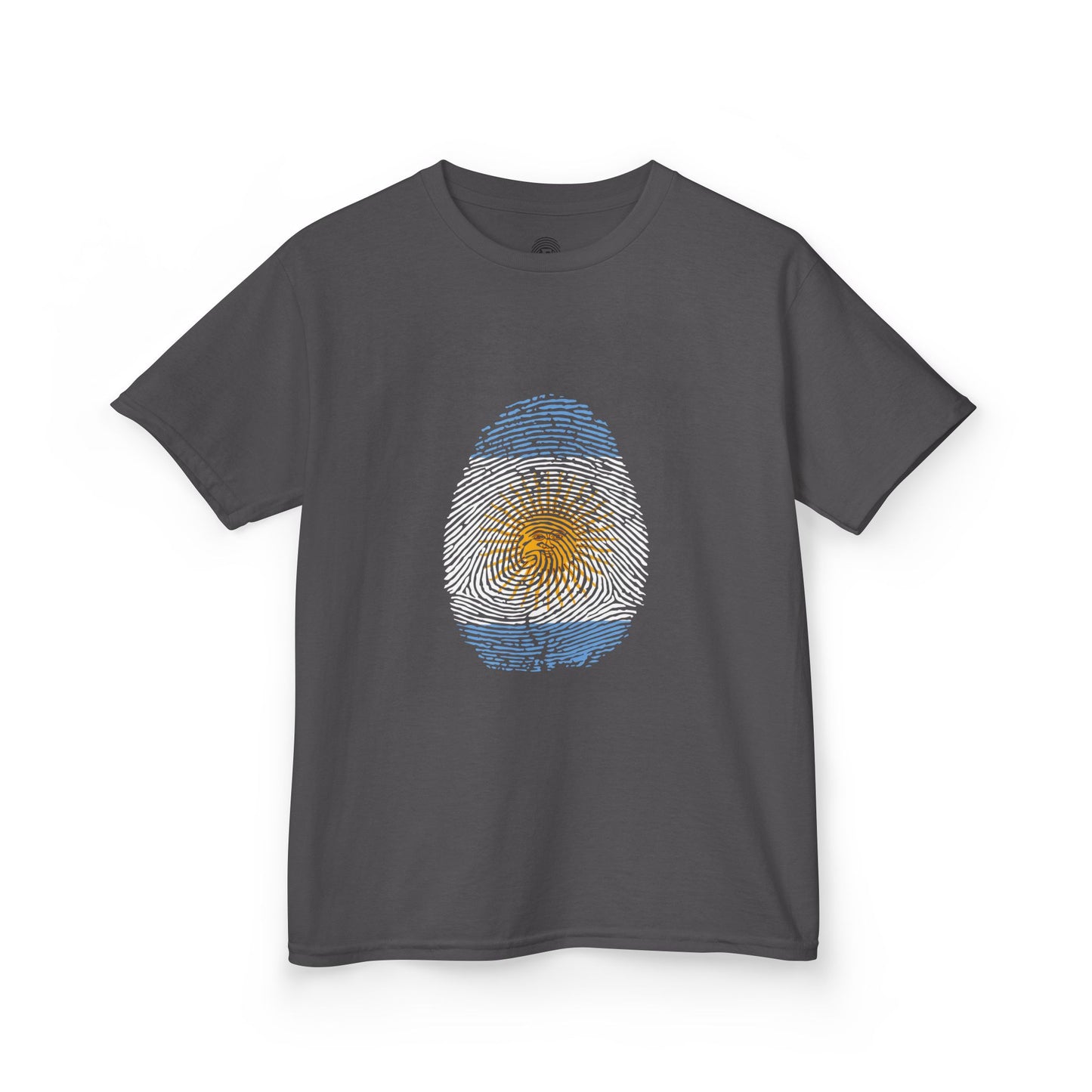 ARGENTINA Fingerprint flag Soccer World Cup Fan T-Shirt (KIDS - UNISEX)