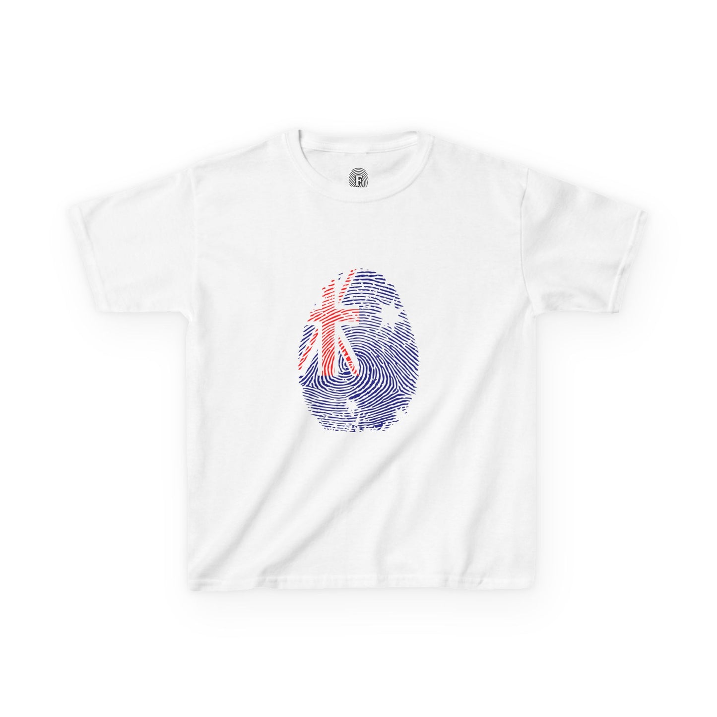 AUSTRALIA Fingerprint flag Soccer World Cup Fan T-Shirt (KIDS - UNISEX)