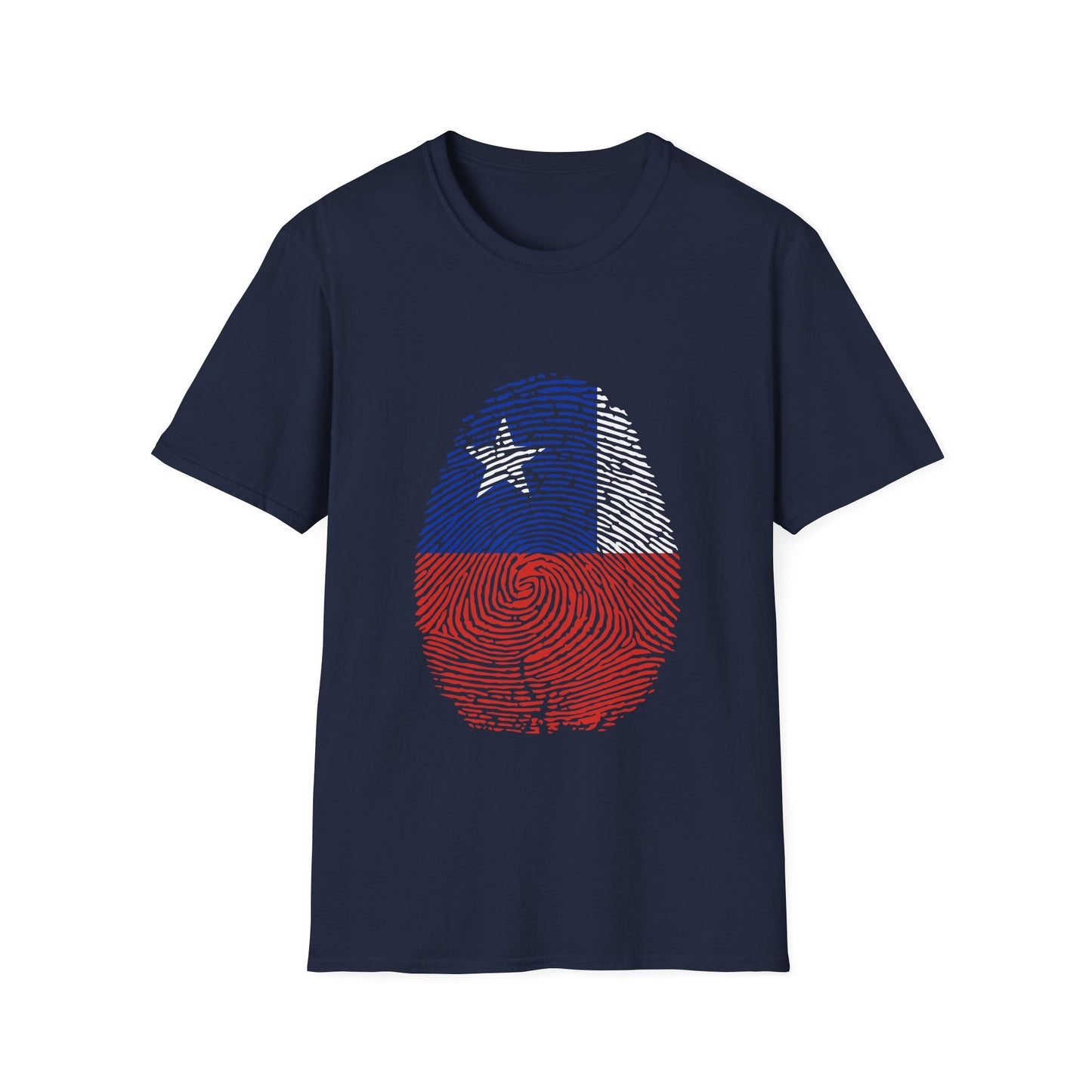 CHILE Fingerprint flag Soccer World Cup Fan T-Shirt (WOMEN)