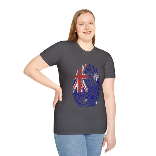 AUSTRALIA Fingerprint flag Soccer World Cup Fan T-Shirt (WOMEN)