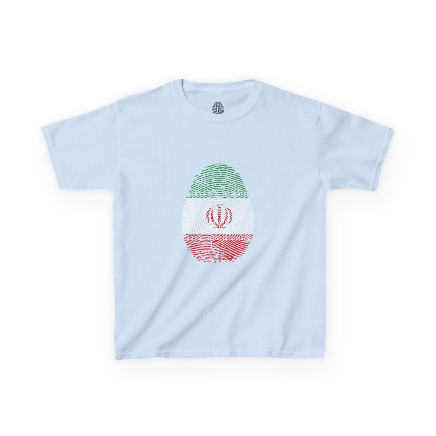 IRAN (I.R) Fingerprint flag Soccer World Cup Fan T-Shirt (KIDS - UNISEX)