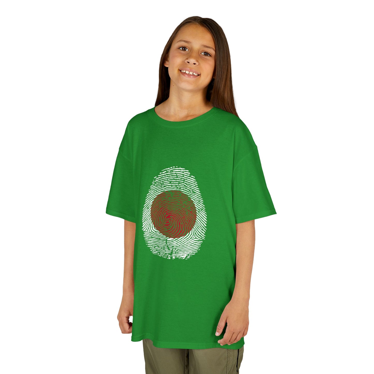 JAPAN Fingerprint flag Soccer World Cup Fan T-Shirt (KIDS - UNISEX)
