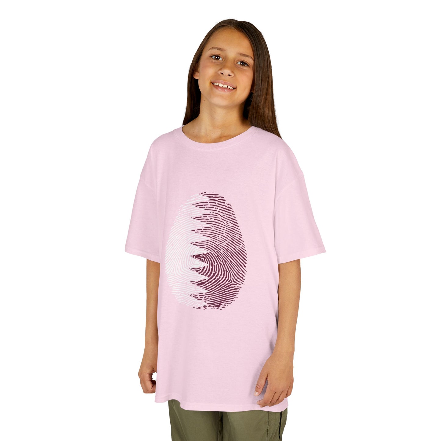 QATAR Fingerprint flag Soccer World Cup Fan T-Shirt (KIDS - UNISEX)