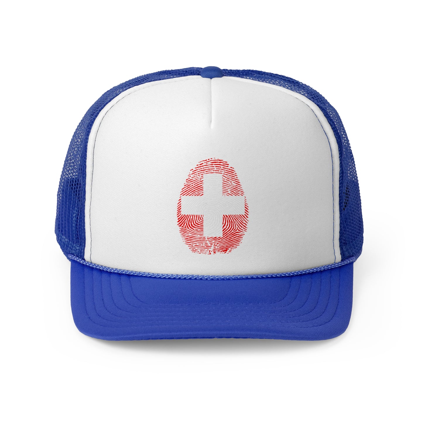 SWITZERLAND Fingerprint flag Soccer World Cup Fan Hat (UNISEX)