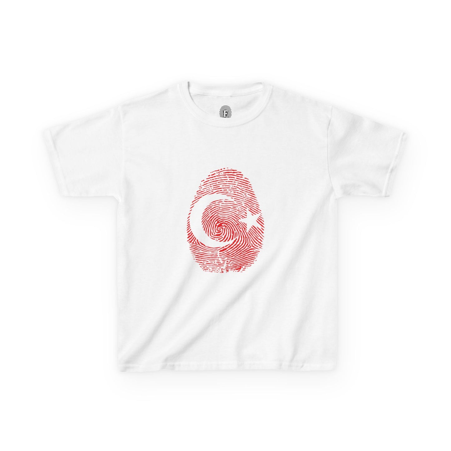 TURKIYE Fingerprint flag Soccer World Cup Fan T-Shirt (KIDS - UNISEX)