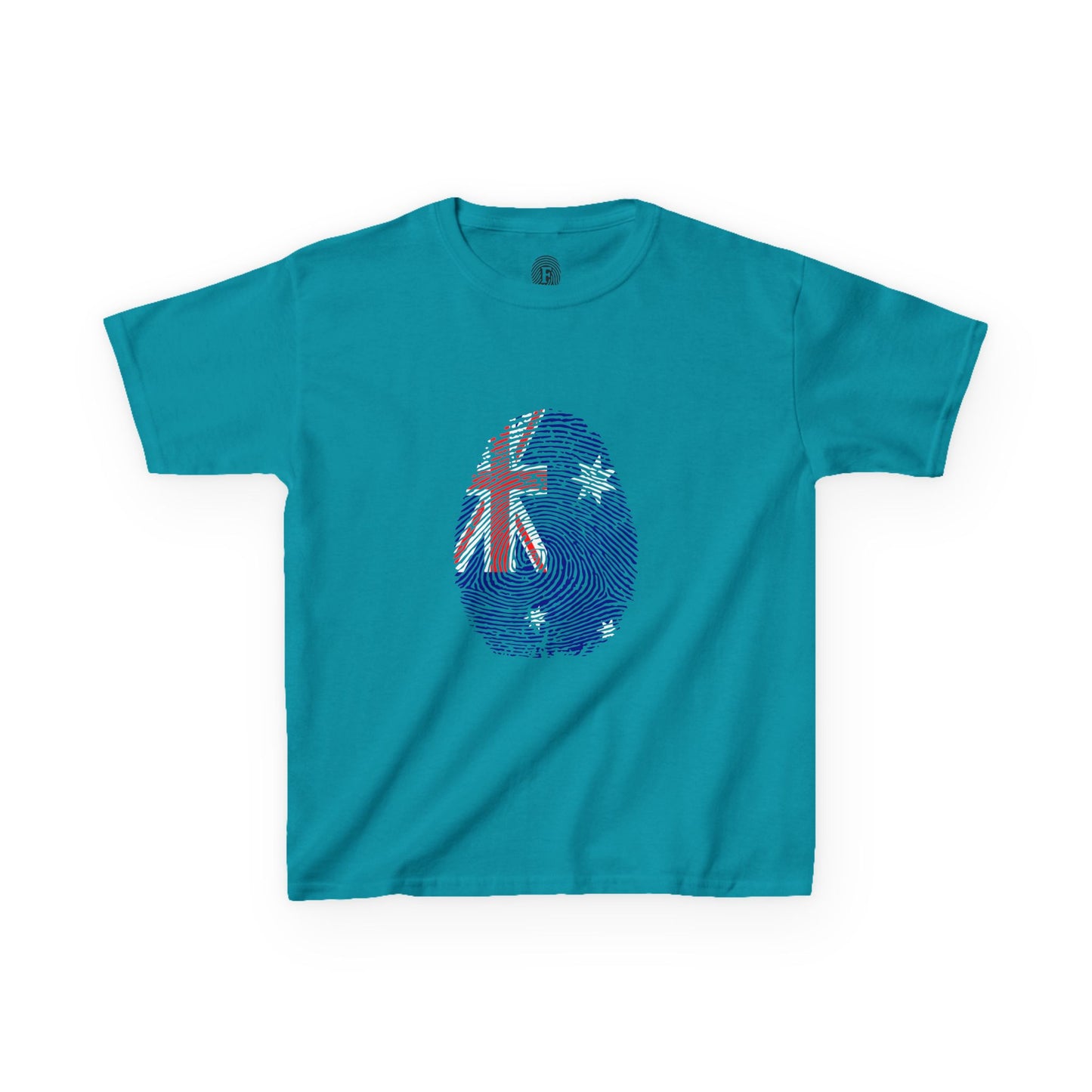 AUSTRALIA Fingerprint flag Soccer World Cup Fan T-Shirt (KIDS - UNISEX)