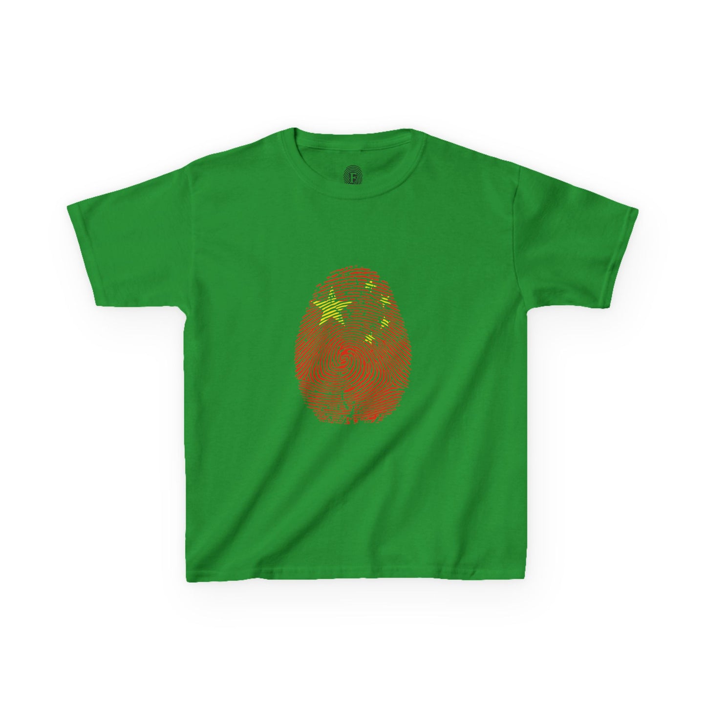 CHINA Fingerprint flag Soccer World Cup Fan T-Shirt (KIDS - UNISEX)