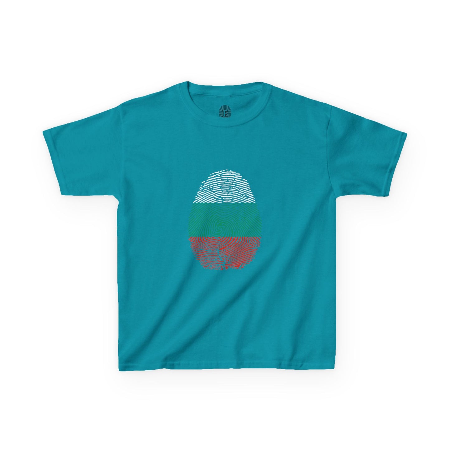 BULGARIA Fingerprint flag Soccer World Cup Fan T-Shirt (KIDS - UNISEX)