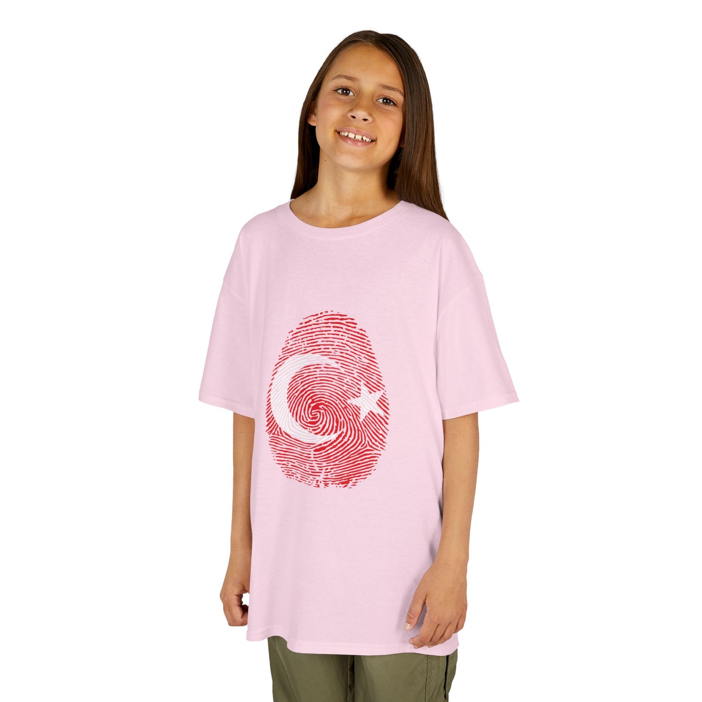 TURKIYE Fingerprint flag Soccer World Cup Fan T-Shirt (KIDS - UNISEX)