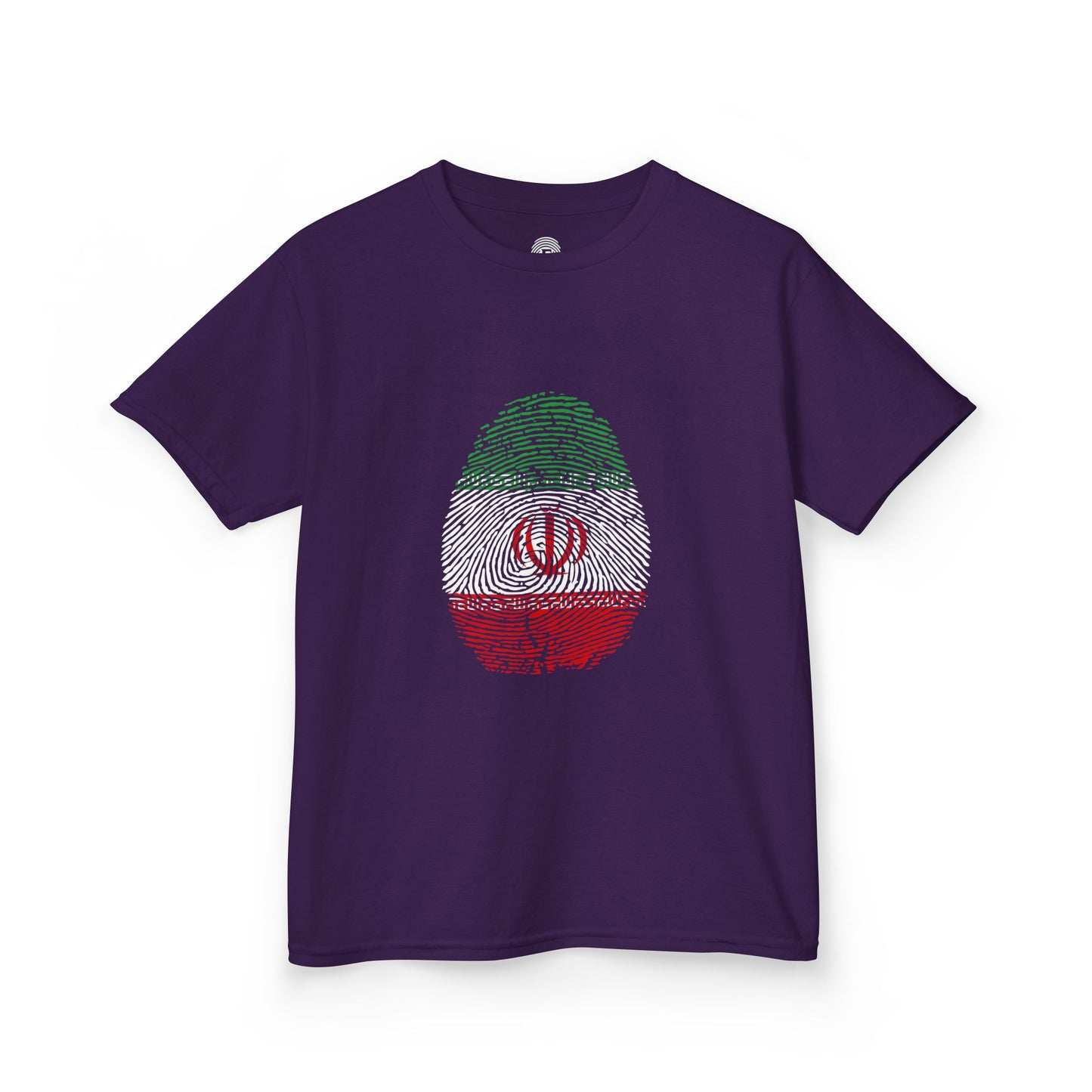 IRAN (I.R) Fingerprint flag Soccer World Cup Fan T-Shirt (KIDS - UNISEX)