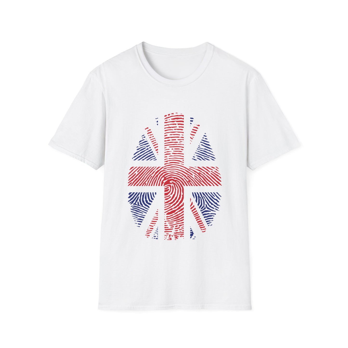 UK Fingerprint flag Soccer World Cup Fan T-Shirt (MEN)