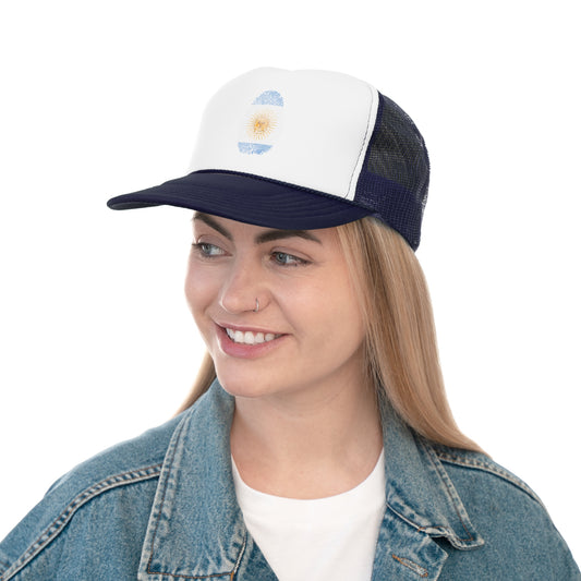 ARGENTINA Fingerprint flag Soccer World Cup Fan Hat (UNISEX)