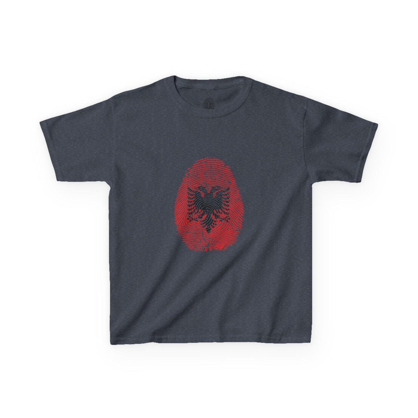 ALBANIA Fingerprint flag Soccer World Cup Fan T-Shirt (KIDS - UNISEX)