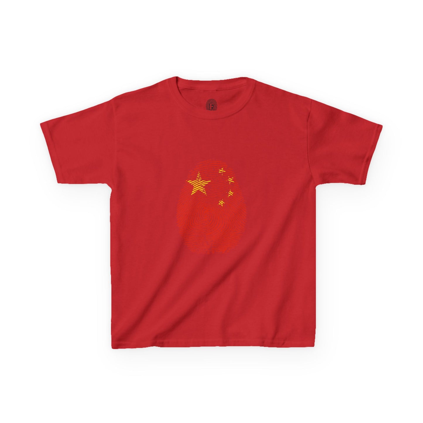 CHINA Fingerprint flag Soccer World Cup Fan T-Shirt (KIDS - UNISEX)