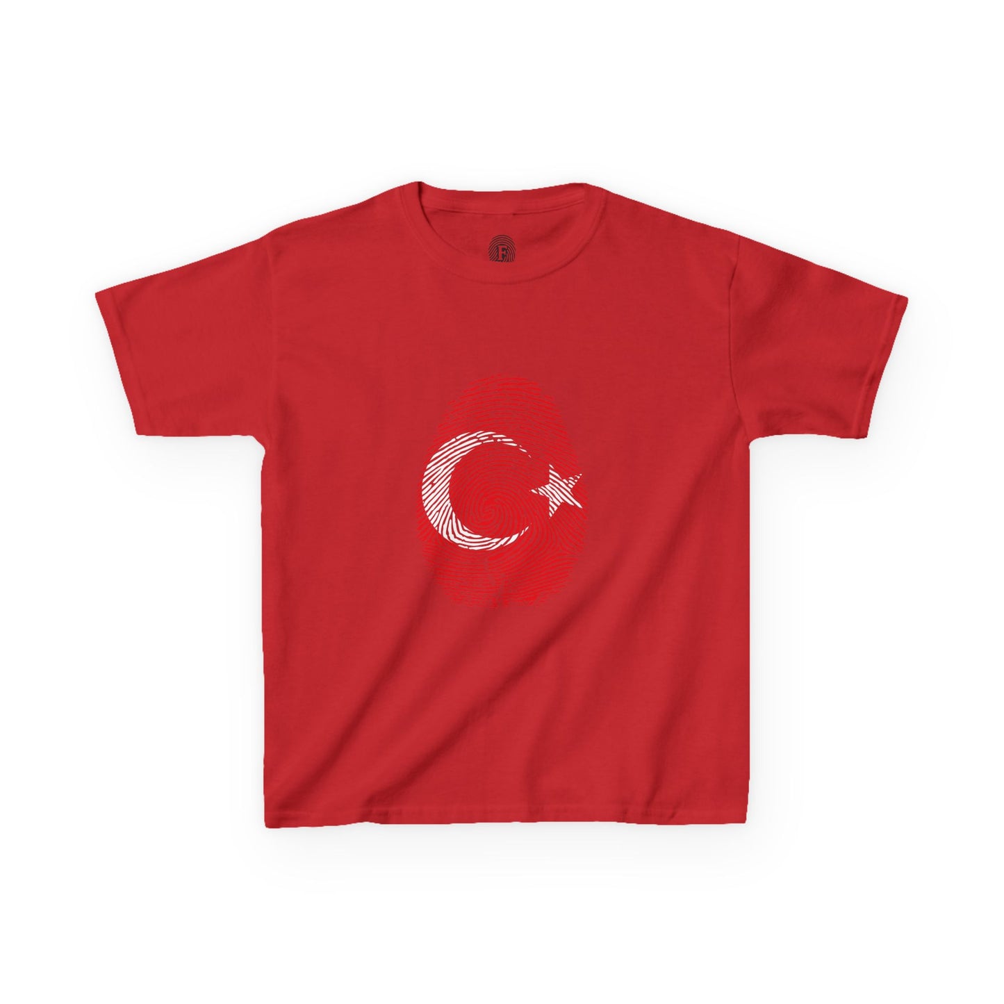 TURKIYE Fingerprint flag Soccer World Cup Fan T-Shirt (KIDS - UNISEX)