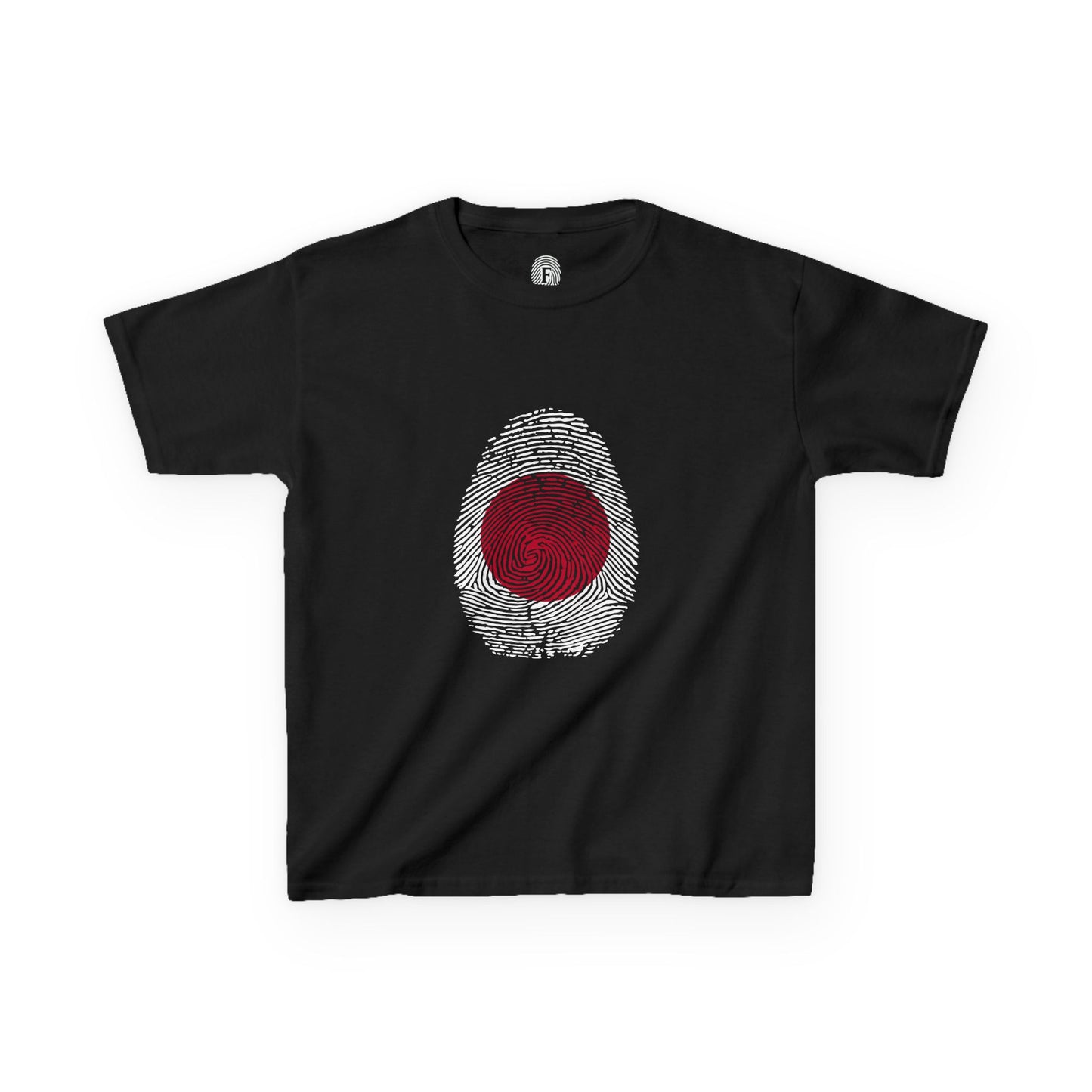 JAPAN Fingerprint flag Soccer World Cup Fan T-Shirt (KIDS - UNISEX)