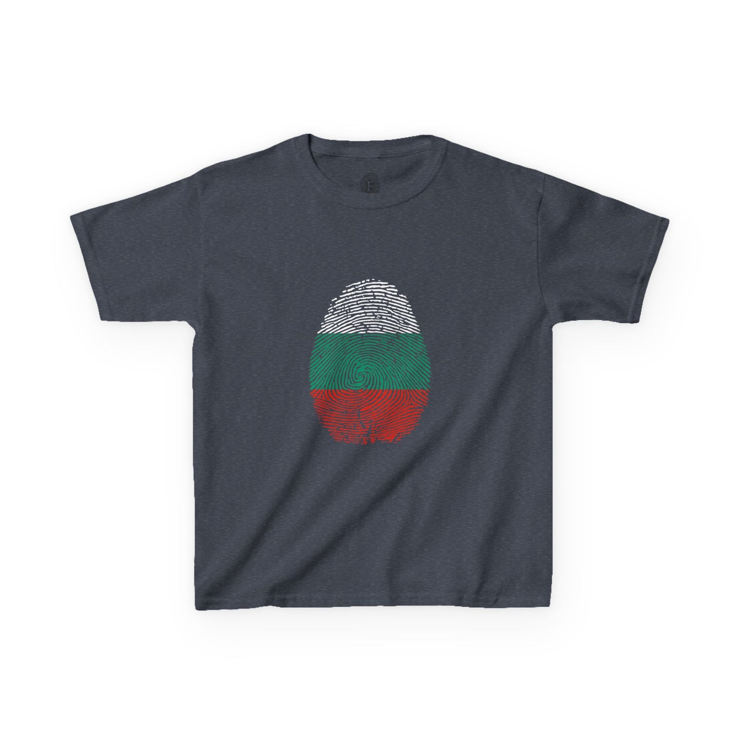 BULGARIA Fingerprint flag Soccer World Cup Fan T-Shirt (KIDS - UNISEX)