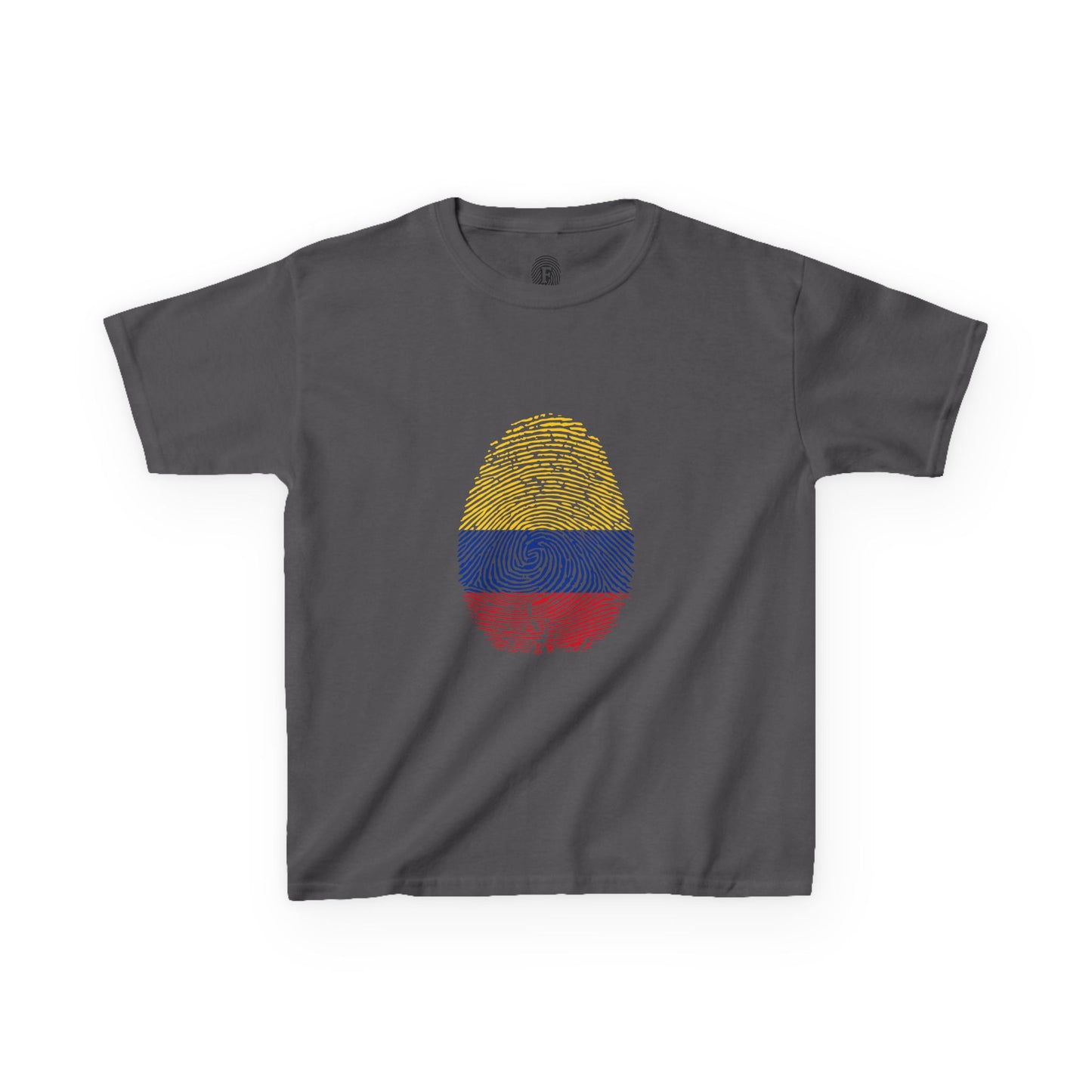 COLOMBIA Fingerprint flag Soccer World Cup Fan T-Shirt (KIDS - UNISEX)